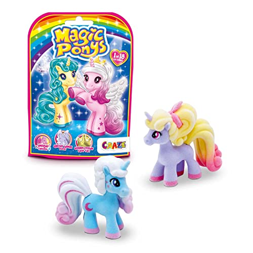 CRAZE Magic PONYS | Wunderschöne Ponys Spielzeug zu Sammeln, 18 Verschiedene Ponys Figuren zum Sammeln - Pferde Mädchen Geschenk und Jungen von CRAZE