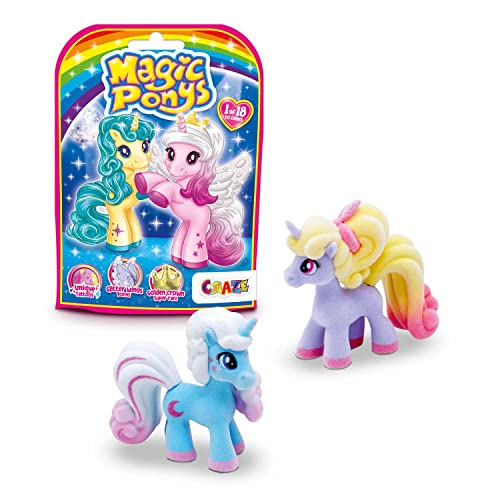 CRAZE Magic PONYS | Wunderschöne Ponys Spielzeug zu Sammeln, 18 Verschiedene Ponys Figuren zum Sammeln - Pferde Mädchen Geschenk und Jungen von CRAZE