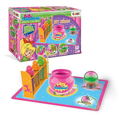 CRAZE MAGIC SLIME Schleimlabor Bibi Blocksberg DIY Schleim Spielset Glitzer-Schleim im Kessel zum Selbermachen 25123 von CRAZE