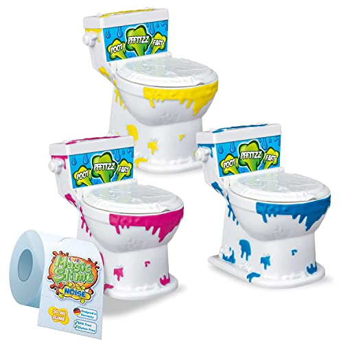 CRAZE Magic Slime Noise 3er slime Set Pups Schleim Kinder mit Toilette, 31070, Bundle CRAZE Magic Slime Noise 3er slime Set Pups Schleim Kinder mit Toilette, 31070, Bundle von CRAZE