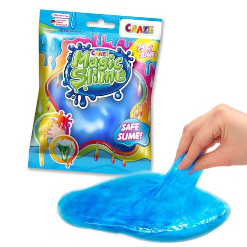 CRAZE Magic Slime FOILBAG | Bunter Schleim für Kinder, Magischer Kinderschleim im 75 ml Beutel - Verschiedene Farbvariationen von CRAZE