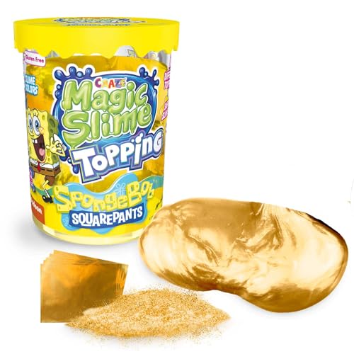 CRAZE Magic Slime Topping Spongebob - Schleim Kinder in 70 ml Dose mit Glitter & verschiedenen Toppings - Slime Set sicher & rückstandsfrei CRAZE Magic Slime Topping Spongebob - Schleim Kinder in 70 ml Dose mit Glitter & verschiedenen Toppings - Slime Set sicher & rückstandsfrei von CRAZE