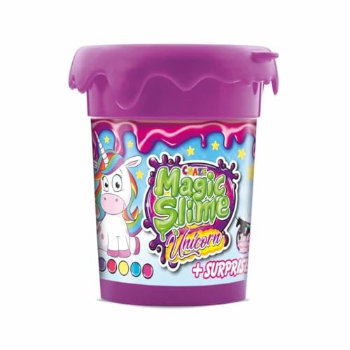 CRAZE Magic Slime Unicorn Kinderschleim Glitter-Effekt. Einhorn Spielfiguren Schleim Kinder Mehrfarbig. Slime-Set mit Überraschungen 35627, Assorted, Mittel von CRAZE
