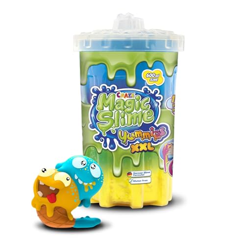 CRAZE Magic Slime - Yummies XL Slurpy | Schleim Kinder in Neonfarben Farbmischungen mit verschiedenen Saugcharakteren - Slime Set in 600 ml Dose, buntes Kinderschleim rückstandsfrei CRAZE Magic Slime - Yummies XL Slurpy | Schleim Kinder in Neonfarben Farbmischungen mit verschiedenen Saugcharakteren - Slime Set in 600 ml Dose, buntes Kinderschleim rückstandsfrei von CRAZE