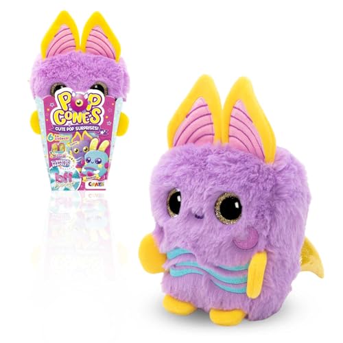 CRAZE Plush Pop Cones Twisty – Cola-Gummi Duft Plüschtier mit BFF-Armband – Kuscheltier für Kinder in Popcorn-Verpackung – Limited Edition ab 3 Jahren von CRAZE