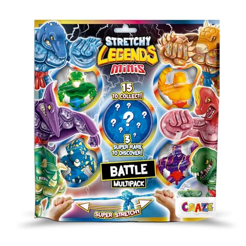 STRETCHY LEGENDS Minis Multipack Battle - 5X Elastische Actionfiguren für Kinder, Klebrige & Dehnbare Superhelden Figuren zu Sammeln STRETCHY LEGENDS Minis Multipack Battle - 5X Elastische Actionfiguren für Kinder, Klebrige & Dehnbare Superhelden Figuren zu Sammeln von STRETCHY LEGENDS