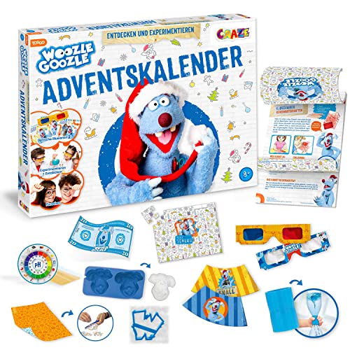 CRAZE Woozle Goozle Wissenschaft Adventskalender - Spielzeug Adventskalender mit Experimente für Kinder, Weihnachtskalender für Mädchen & Jungen ab 8 Jahre von CRAZE