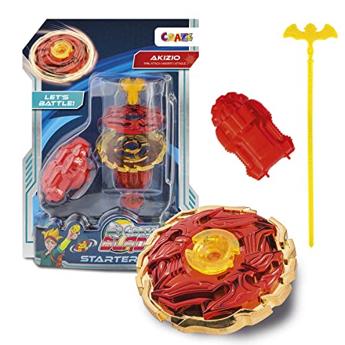 Craze Blade Starter Set Kampfkreisel Blade Kreisel Metall mit Launcher Kinder Spielzeug Jungen Kreisel für Kinder Kinderkreisel 10259, Mittel, Mehrfarbig Craze Blade Starter Set Kampfkreisel Blade Kreisel Metall mit Launcher Kinder Spielzeug Jungen Kreisel für Kinder Kinderkreisel 10259, Mittel, Mehrfarbig von CRAZE