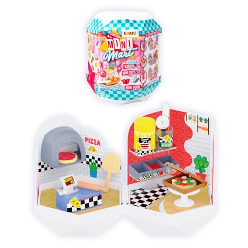 Craze MINI MART Mix – Miniatur Puppenhaus mit Zubehör - 1 von 6 Miniatur-Kapseln – Miniaturhaus zum Verbinden von CRAZE