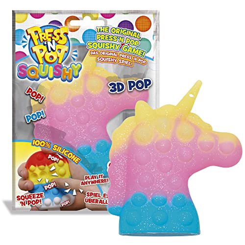Craze PressNPop Squishy Press N POP, Fidget Toy sensorisches Anti Stress Spielzeug für Kinder Erwachsene Bubble Set Herzform Bunte Motive 42014 , wunderschöne Farbkombinationen von CRAZE