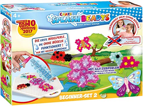 Craze Splash BEADYS Steckperlen Kinder Bastelset Anfanger Set für Mädchen Bügelperlen ohne Bügeln Wasserperlen für Kinder Water Beads Bügelperlen 5mm 15308, Klein von CRAZE