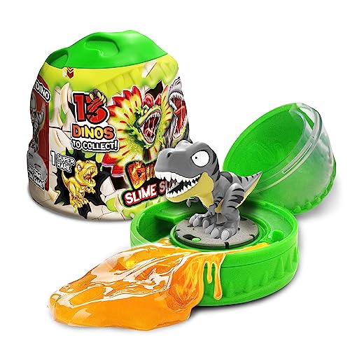 CRAZE Magic Slime – Dinorex-Kapsel mit Schleim Kinder und sammelbaren Dinosaurierfiguren - 13 Dinosaurier zum Sammeln, 1 Davon super selten von CRAZE