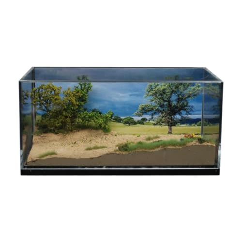 1/64 Modellauto Szene Diorama Grasland für Modell Auto Fahrzeug Szene Spielzeug Dekor von CRDARAAV