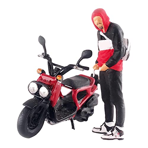 1:64 Figur Fahren Motorrad Mikro-Landschaft DIY Projekte S Maßstab Schwarz Rot 2,8-3,0 cm 1:64 Figur Fahren Motorrad Mikro-Landschaft DIY Projekte S Maßstab Schwarz Rot 2,8-3,0 cm von CRDARAAV