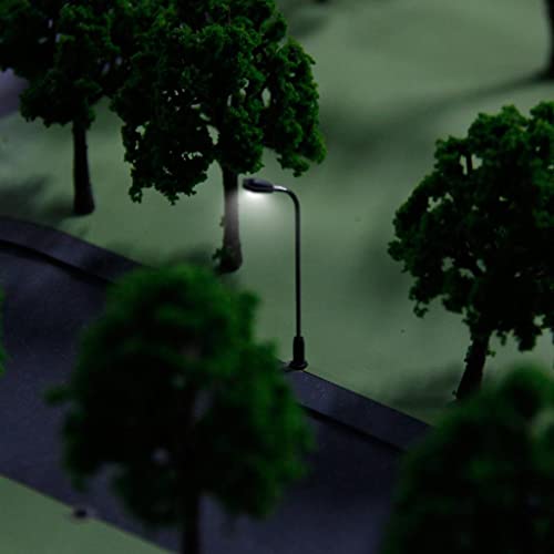 10 x Modell Straßenlaterne Lichter Einzelkopf für Modell Layout Zug Landschaft von CRDARAAV