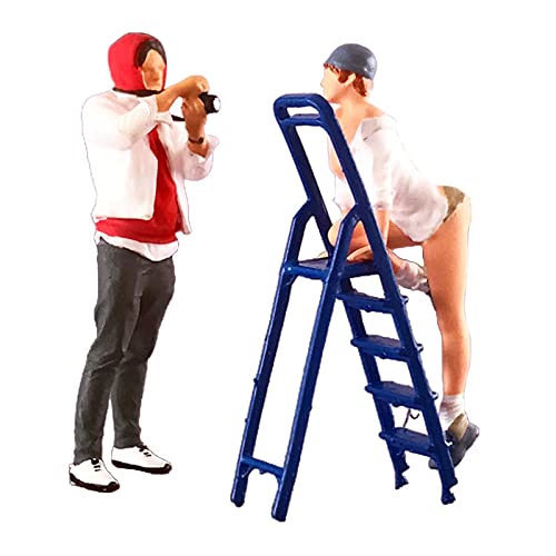3 x Kunstharz 1/64 Miniatur-Szene Requisiten Leiter für Desktop Wohnzimmer Ornament Weiß 3 x Kunstharz 1/64 Miniatur-Szene Requisiten Leiter für Desktop Wohnzimmer Ornament Weiß von CRDARAAV