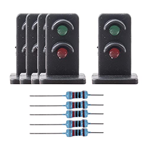 5 Stück 1/87 Zug Modell Ampel Mini Eisenbahn Modell Dekoration 2 Lichter 5 Stück 2 Lichter Signallampen 5 Stück 1/87 Zug Modell Ampel Mini Eisenbahn Modell Dekoration 2 Lichter 5 Stück 2 Lichter Signallampen von CRDARAAV