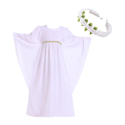 CRDARAAV Mädchen Engel Kostüm Kleidung Rollenspiel Kinder Prinzessin Kleid Outfit Engel Kleid XL von CRDARAAV