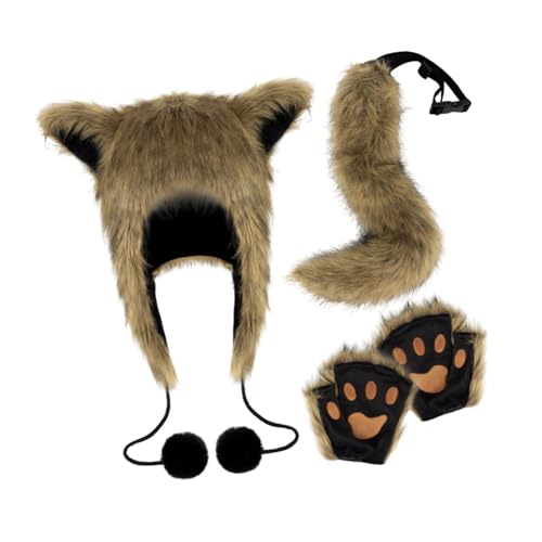 CRDARAAV Tierkostüm-Set für Damen, Cosplay-Kostüm für Mottoparty, Festival, Halloween, Gras, Gelb, Größe L von CRDARAAV