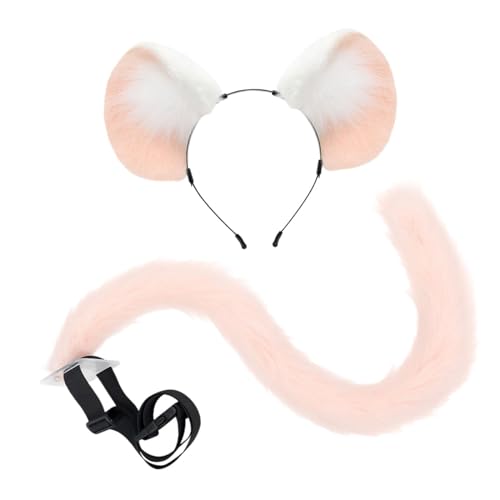 Maus Ohren Stirnband und Schwanz Cartoon Maus Kostüm Set für Damen Herren Cosplay Maus Ohren Stirnband und Schwanz Cartoon Maus Kostüm Set für Damen Herren Cosplay von CRDARAAV