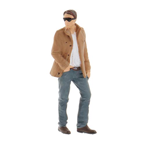 Miniatur-Diorama-Figur, Harz, Overcoat, Anzüge, Gebäude-Layout-Zubehör, Khaki-Jacke von CRDARAAV