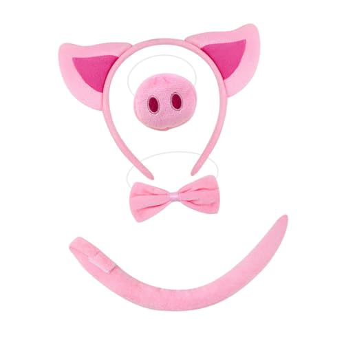 Schwein Kostüm Set Kopfbedeckung Tier Cosplay für Aufführung Karneval Bühnenshows Keine Handschuhe Rosa Schwein Kostüm Set Kopfbedeckung Tier Cosplay für Aufführung Karneval Bühnenshows Keine Handschuhe Rosa von CRDARAAV