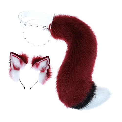 Wolfsohren und Schwanz aus Kunstfell, Kostümzubehör, Geschenk für Bühnenshows von CRDARAAV