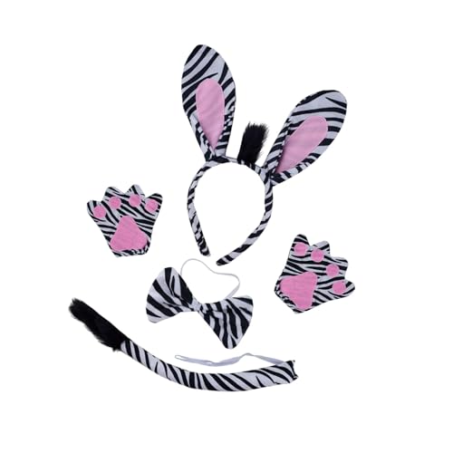 Zebra Kostüm Handschuhe Tier Kostüm Set für Karneval Halloween Motto Party Zebra Kostüm Handschuhe Tier Kostüm Set für Karneval Halloween Motto Party von CRDARAAV