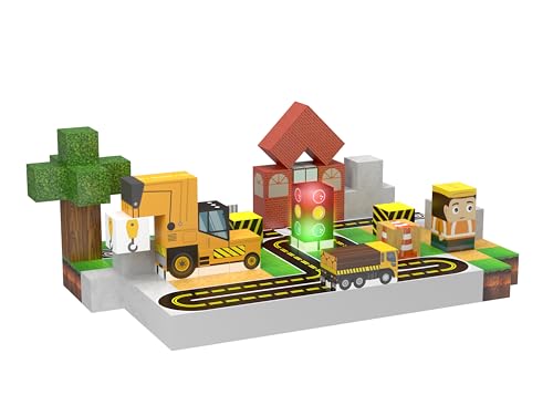 CREAFOMIFE Magnetische Bausteine Bauspielzeug 138 Stück 2 cm, Magnetblöcke für Kinder, Montessori Spielzeug & Knobelspiele für Kinder ab 3 Jahren und Geburtstagsgeschenke von CREAFOMIFE
