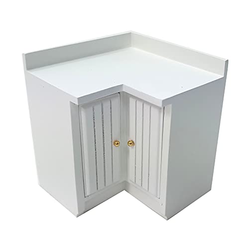 CREAL SàRL Küchenschrank aus Holz weiß lackiert, für 1:12 Puppenstube, 8x8x8 cm CREAL SàRL Küchenschrank aus Holz weiß lackiert, für 1:12 Puppenstube, 8x8x8 cm von CREAL SàRL