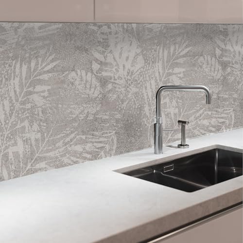 CREARREDA Küchenspritzschutz Harte Wandaufkleber für Herde 60x58cm Glanzeffekt - Dicke 1mm - Feuerfeste und hitzebeständige Beschichtung Tropical Wall Farbe CREARREDA Küchenspritzschutz Harte Wandaufkleber für Herde 60x58cm Glanzeffekt - Dicke 1mm - Feuerfeste und hitzebeständige Beschichtung Tropical Wall Farbe von CREARREDA