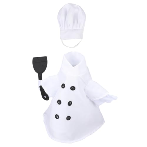 CREATCABIN Chef Goose Outfit Yard Goose Clothes 15.6x19.3 Inch Polyester Black White Hat Soft Porch Lawn Chefs Costume Clothing Set Accessories for Outdoor Spring Garden Art Craft DIY Decoration von CREATCABIN