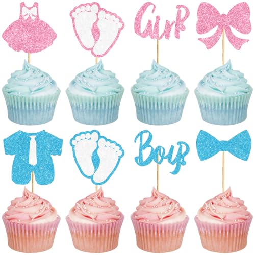 CREATCABIN Cupcake-Topper, glitzernde Fliege, Cupcake-Aufsätze, Dusch-Kuchenaufsatz, Dekorationen für Geburtstag, Geschlechtsoffenbarung, Party, Versammlung, Kuchenzubehör, Display-Dekoration, 6,9 x CREATCABIN Cupcake-Topper, glitzernde Fliege, Cupcake-Aufsätze, Dusch-Kuchenaufsatz, Dekorationen für Geburtstag, Geschlechtsoffenbarung, Party, Versammlung, Kuchenzubehör, Display-Dekoration, 6,9 x von CREATCABIN
