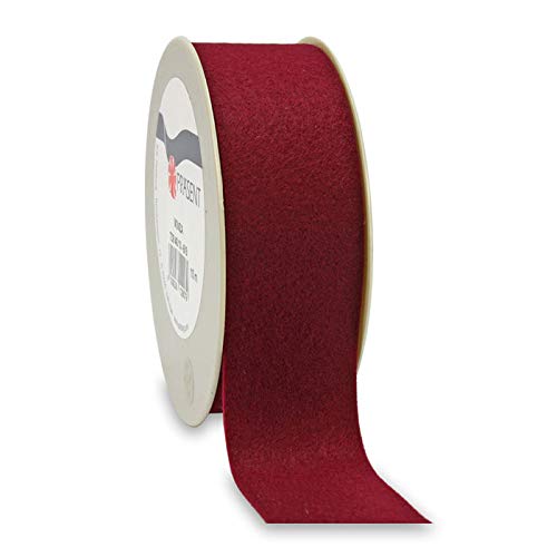 CREATIV DISCOUNT® NEU Filzband Monza, 40mm x 10m, Bordeaux von CREATIV DISCOUNT