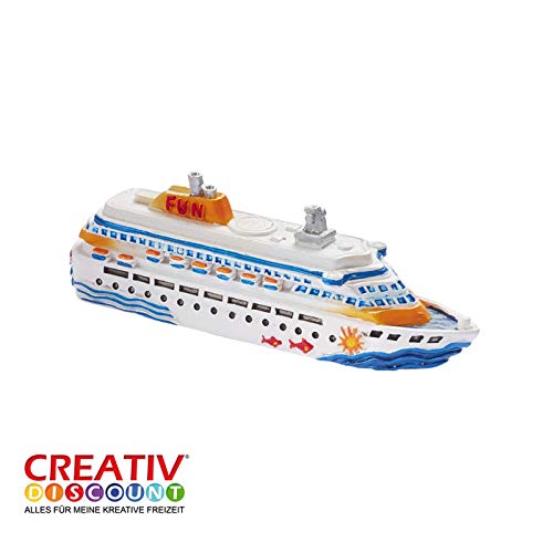 CREATIV DISCOUNT® NEU Miniatur- Kreuzfahrtschiff, Länge 7cm von CREATIV DISCOUNT
