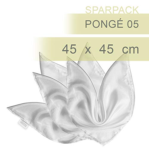 CREATIV DISCOUNT® NEU Seiden-Tuch Sparpack,45x45 cm, Pongé 05,12 St. von CREATIV DISCOUNT
