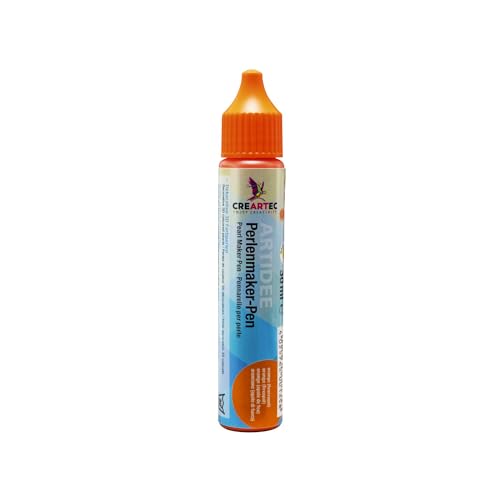 CREATIV DISCOUNT Creartec Perlenmaker-Pen, 30 ml, orange von CREATIV DISCOUNT