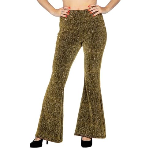 CREATIV DISCOUNT Damen-Kostüm Glitzer-Schlaghose mit Strasssteinen, gold, Gr. 38-40 CREATIV DISCOUNT Damen-Kostüm Glitzer-Schlaghose mit Strasssteinen, gold, Gr. 38-40 von CREATIV DISCOUNT