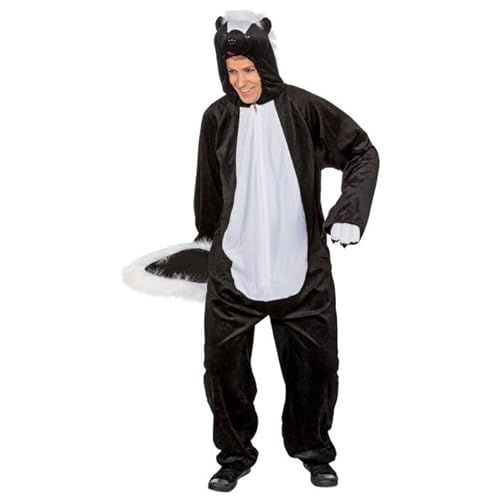 CREATIV DISCOUNT Damen-Kostüm Stinktier Overall, bis 175 cm von CREATIV DISCOUNT