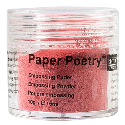 CREATIV DISCOUNT Embossing-Puder, 15ml, Rot von CREATIV DISCOUNT