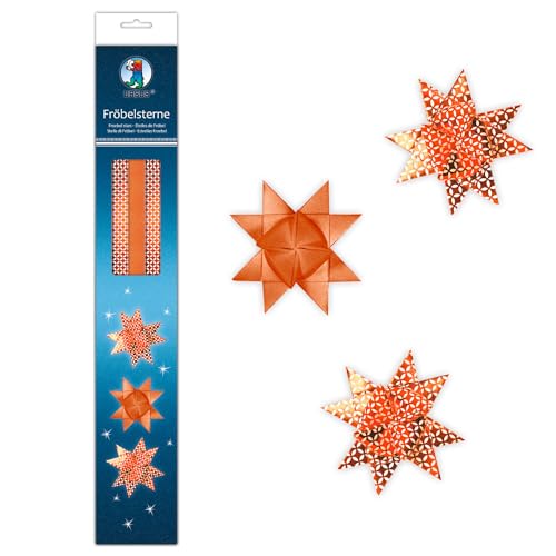 CREATIV DISCOUNT Fröbelsterne Kupfer-Weiß, 80 Streifen, 2 Designs für 20 Sterne 6,5cm CREATIV DISCOUNT Fröbelsterne Kupfer-Weiß, 80 Streifen, 2 Designs für 20 Sterne 6,5cm von CREATIV DISCOUNT