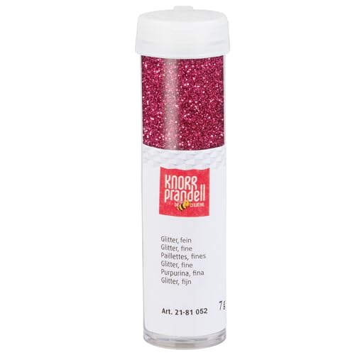 CREATIV DISCOUNT Glitter/Glitzer fein, 7 g, Pink von CREATIV DISCOUNT