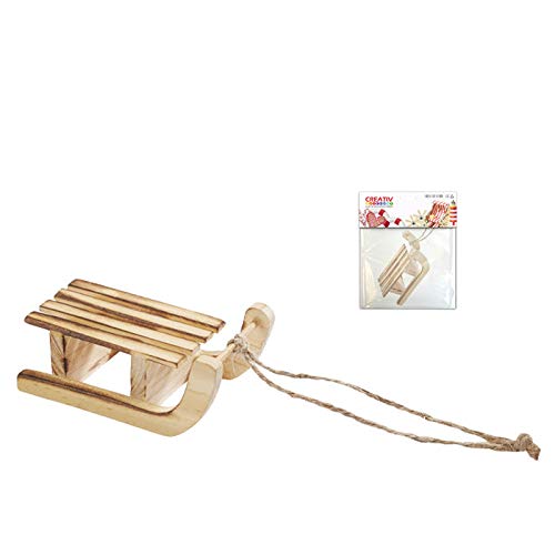 CREATIV DISCOUNT Holzschlitten, 7x3,6x2,3cm, Hellbraun CREATIV DISCOUNT Holzschlitten, 7x3,6x2,3cm, Hellbraun von CREATIV DISCOUNT