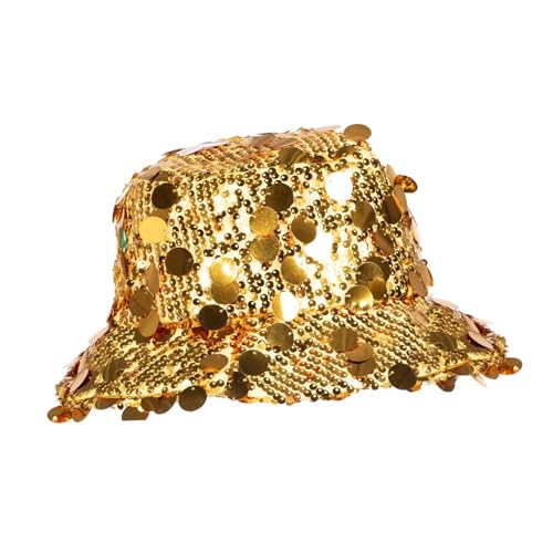 CREATIV DISCOUNT Hut Bucket-Hat Festival mit Pailletten, gold CREATIV DISCOUNT Hut Bucket-Hat Festival mit Pailletten, gold von CREATIV DISCOUNT