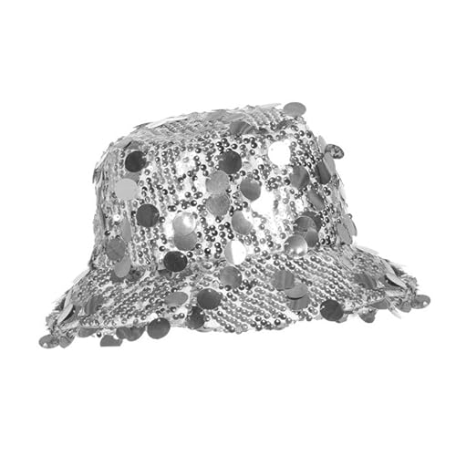 CREATIV DISCOUNT Hut Bucket-Hat Festival mit Pailletten, silber CREATIV DISCOUNT Hut Bucket-Hat Festival mit Pailletten, silber von CREATIV DISCOUNT