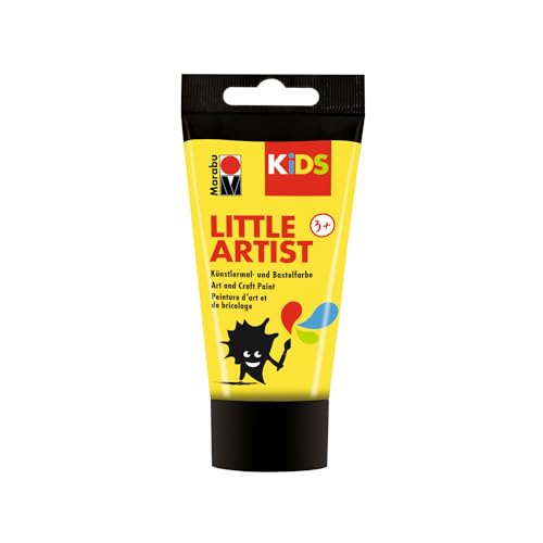 CREATIV DISCOUNT Kids Little Artist Mal- und Bastelfarbe, 75 ml, Gelb von CREATIV DISCOUNT