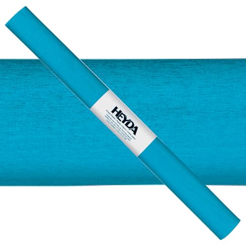 CREATIV DISCOUNT Krepp-Papier farbfest, 50 x 250 cm, 32 g/qm, 1 Rolle, Wasserblau CREATIV DISCOUNT Krepp-Papier farbfest, 50 x 250 cm, 32 g/qm, 1 Rolle, Wasserblau von CREATIV DISCOUNT