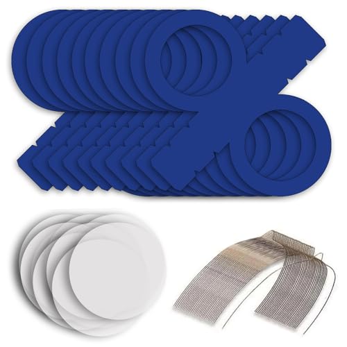 CREATIV DISCOUNT Laternen Bastelset für Blaue Laternen, 10 Blaue Rohlinge, 20 runde Transparentpapierzuschnitte, 10 Laternenbügel, Ideal für 10 Martinslaternen CREATIV DISCOUNT Laternen Bastelset für Blaue Laternen, 10 Blaue Rohlinge, 20 runde Transparentpapierzuschnitte, 10 Laternenbügel, Ideal für 10 Martinslaternen von CREATIV DISCOUNT