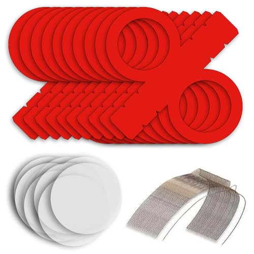 CREATIV DISCOUNT Laternen Bastelset für Rote Laternen, 10 rote Rohlinge, 20 runde Transparentpapierzuschnitte, 10 Laternenbügel, Ideal für 10 Martinslaternen CREATIV DISCOUNT Laternen Bastelset für Rote Laternen, 10 rote Rohlinge, 20 runde Transparentpapierzuschnitte, 10 Laternenbügel, Ideal für 10 Martinslaternen von CREATIV DISCOUNT