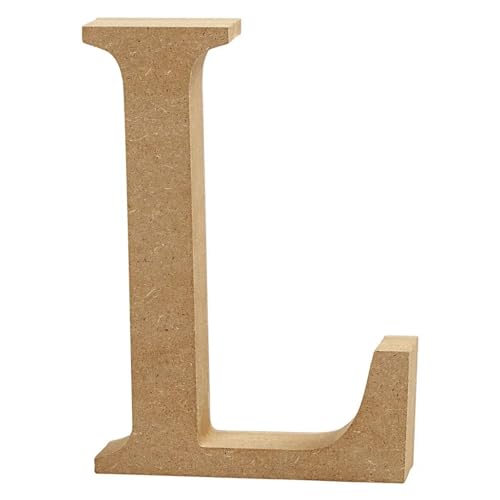 CREATIV DISCOUNT MDF-Buchstabe, 13 cm, Stärke 2 cm, Natur, L CREATIV DISCOUNT MDF-Buchstabe, 13 cm, Stärke 2 cm, Natur, L von CREATIV DISCOUNT